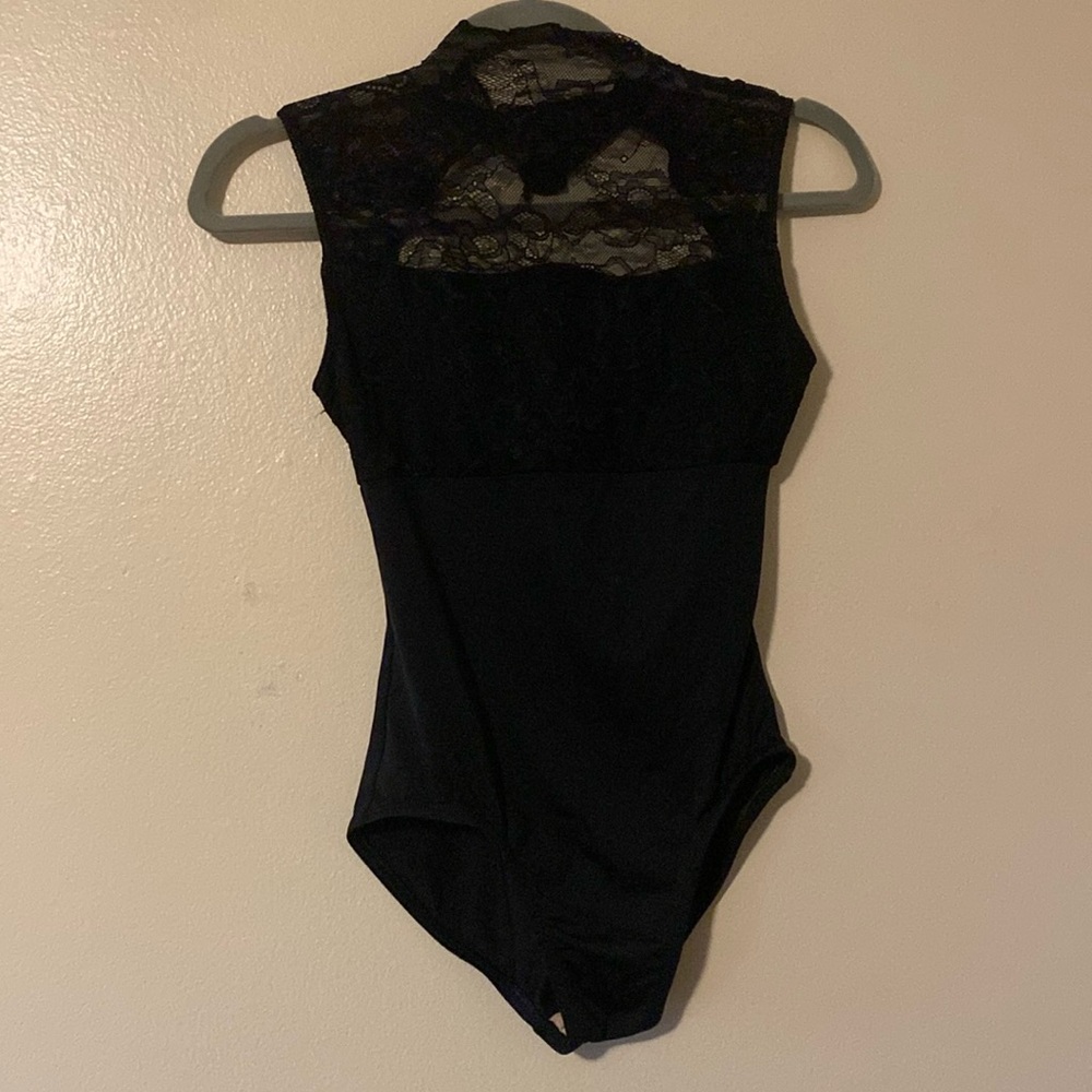 Suffolk Medium Adult Lace High Neck Leotard